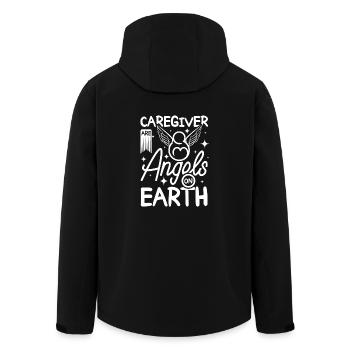 Betreuer sind Engel auf Erden - Recycelte Männer Softshell-Jacke von Stanley/Stella - Schwarz - Hinten - AI Model Male 185 light (185cm)