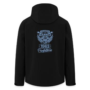 die Besten Mechaniker sind 1963 geboren Geschenke - Recycelte Männer Softshell-Jacke von Stanley/Stella - Schwarz - Hinten - AI Model Male 185 light (185cm)