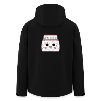 Cruise Ship Kawaii Cute Cruise Grunge - Men’s Recycled Softshell Jacket by Stanley/Stella - black - Back - AI Model Male 185 light (185cm)