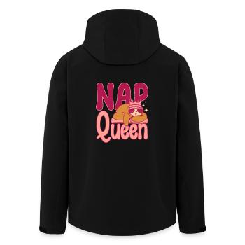 Sloth Nap queen - Recycelte Männer Softshell-Jacke von Stanley/Stella - Schwarz - Hinten - AI Model Male 185 light (185cm)