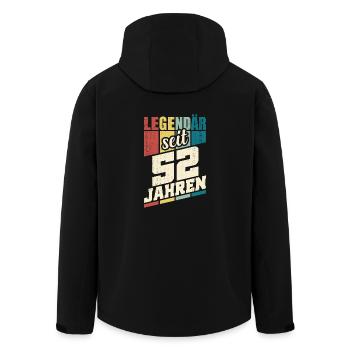 52. Geburtstag Legendär Seit 52 Jahren Legende 52 - Recycelte Männer Softshell-Jacke von Stanley/Stella - Schwarz - Hinten - AI Model Male 185 light (185cm)