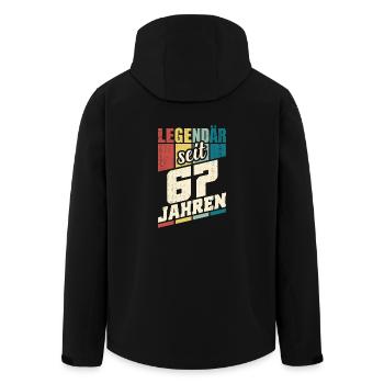 67. Geburtstag Legendär Seit 67 Jahren Legende 67 - Recycelte Männer Softshell-Jacke von Stanley/Stella - Schwarz - Hinten - AI Model Male 185 light (185cm)