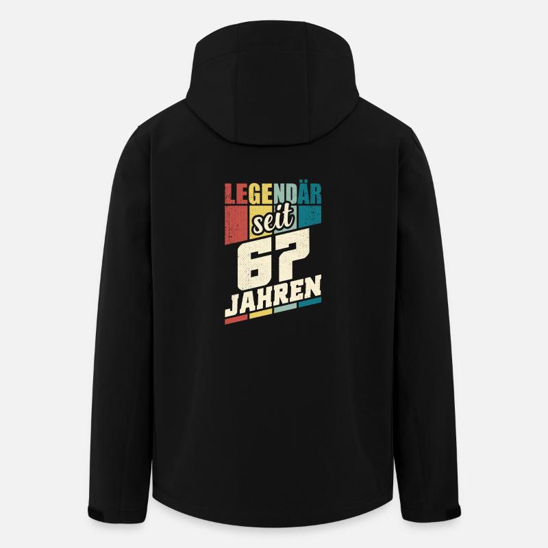 67. Geburtstag Legendär Seit 67 Jahren Legende 67 - Recycelte Männer Softshell-Jacke von Stanley/Stella - Schwarz