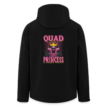 Quad Princess ATV Allrad Quad Fahren Offroad Girl - Recycelte Männer Softshell-Jacke von Stanley/Stella - Schwarz - Hinten - AI Model Male 185 light (185cm)