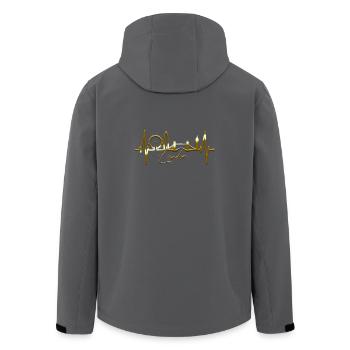 Londres Heartbeat Skyline Angleterre Fan UK Heart Love - Veste softshell homme en polyester recyclé Stanley/Stella - noir - Dos - AI Model Male 185 light (185cm)