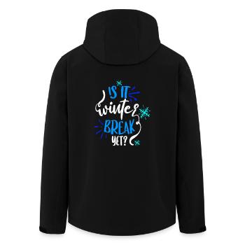 C’est la trêve hivernale ? - Colorisé - Veste softshell homme en polyester recyclé Stanley/Stella - noir - Dos - AI Model Male 185 light (185cm)