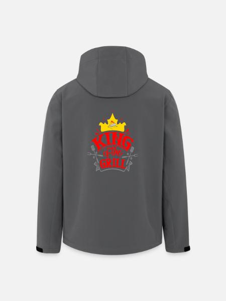 King of the Grill - Men’s Recycled Softshell Jacket by Stanley/Stella - black