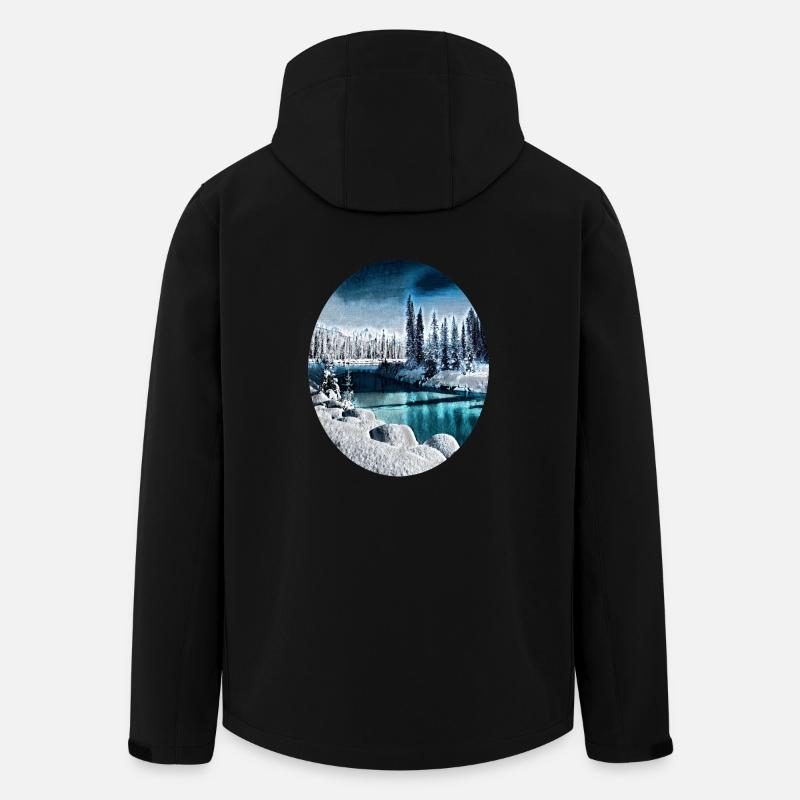 Banff National Park, Canada - Men’s Recycled Softshell Jacket by Stanley/Stella - black