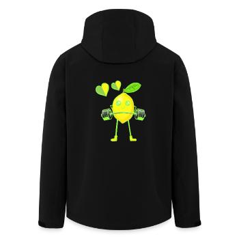 Lemon Poids Exercice Poids GYM Exercice Muscles - Veste softshell homme en polyester recyclé Stanley/Stella - noir - Dos - AI Model Male 185 light (185cm)