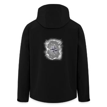 Seagulls Seagull Compass Maritime - Men’s Recycled Softshell Jacket by Stanley/Stella - black - Back - AI Model Male 185 light (185cm)