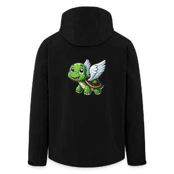Tortue Ange Ailes Halo Farm Landw - Veste softshell homme en polyester recyclé Stanley/Stella - noir - Dos - AI Model Male 185 light (185cm)