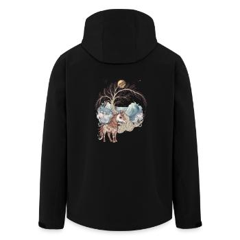 Licorne mystique Licornes Cheval Chevaux Créatures mythiques - Veste softshell homme en polyester recyclé Stanley/Stella - noir - Dos - AI Model Male 185 light (185cm)