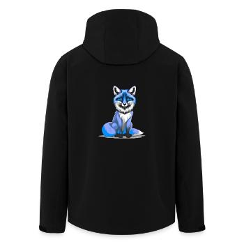 Fuchs Weisheit Weise Klug Füchse schlau Märchen - Recycelte Männer Softshell-Jacke von Stanley/Stella - Schwarz - Hinten - AI Model Male 185 light (185cm)