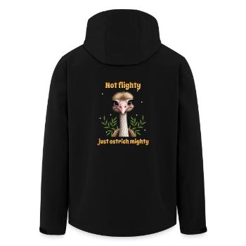 Pas volage, juste une autruche puissante - Veste softshell homme en polyester recyclé Stanley/Stella - noir - Dos - AI Model Male 185 light (185cm)