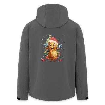 Cacahuète Père Noël Sapin de Noël Enfant - Veste softshell homme en polyester recyclé Stanley/Stella - noir - Dos - AI Model Male 185 light (185cm)