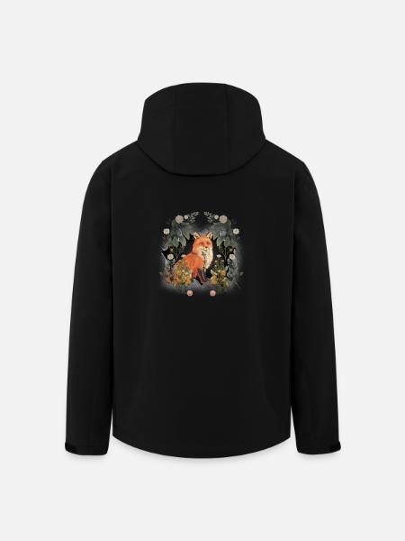 Fuchs Kind Kinder Waldbewohner Waldtiere Füchsin - Recycelte Männer Softshell-Jacke von Stanley/Stella - Schwarz