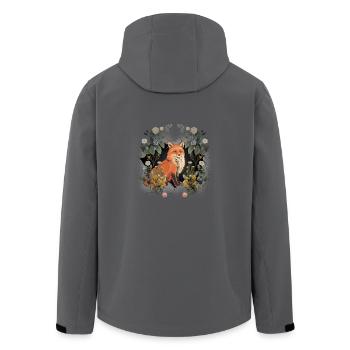 Mystisch Natur Fuchs Füchse Kinder Kind Märchen - Recycelte Männer Softshell-Jacke von Stanley/Stella - Schwarz - Hinten - AI Model Male 185 light (185cm)