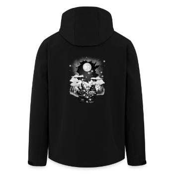 mystique conte de fées conte de fées personnage corbeau corbeau corbeau - Veste softshell homme en polyester recyclé Stanley/Stella - noir - Dos - AI Model Male 185 light (185cm)