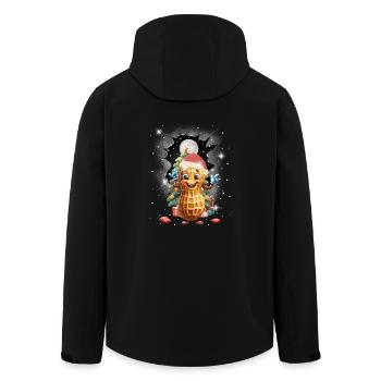 Erdnuss Weihnachten Tannenbaum Nikolaus Kinder - Recycelte Männer Softshell-Jacke von Stanley/Stella - Schwarz - Hinten - AI Model Male 185 light (185cm)
