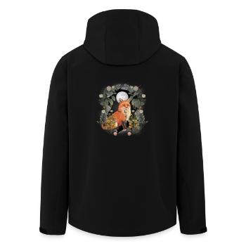 mystisch Waldtiere Natur Fuchs Füchse Märchen Kind - Recycelte Männer Softshell-Jacke von Stanley/Stella - Schwarz - Hinten - AI Model Male 185 light (185cm)