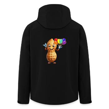 Ballons cacahuète Cadeau d’anniversaire - Veste softshell homme en polyester recyclé Stanley/Stella - noir - Dos - AI Model Male 185 light (185cm)