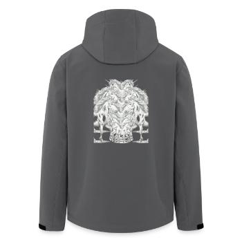 Einhorn Einhörner Fabelwesen Fabeltiere Fabel - Recycelte Männer Softshell-Jacke von Stanley/Stella - Schwarz - Hinten - AI Model Male 185 light (185cm)