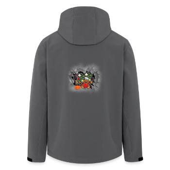 Teddybär Kochkunst Gastgeber Hobbykoch Köche - Recycelte Männer Softshell-Jacke von Stanley/Stella - Schwarz - Hinten - AI Model Male 185 light (185cm)