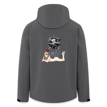 Winter fairy tale troll sexy Santa Claus Santa Claus - Men’s Recycled Softshell Jacket by Stanley/Stella - black - Back - AI Model Male 185 light (185cm)