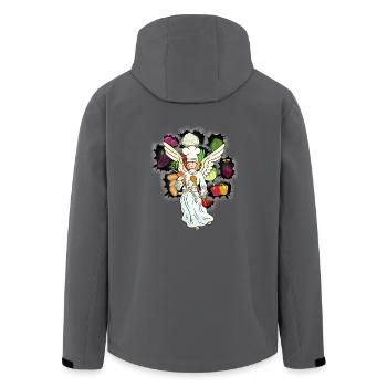 heavenly cooking vegetables angel cook cook - Men’s Recycled Softshell Jacket by Stanley/Stella - black - Back - AI Model Male 185 light (185cm)