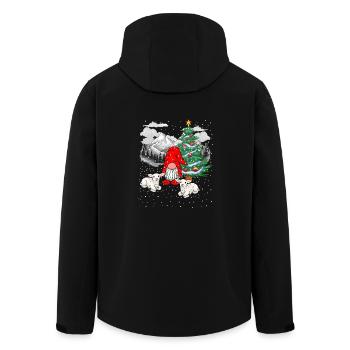Nikolaus Santa Zwerge Christmas Xmas Troll - Recycelte Männer Softshell-Jacke von Stanley/Stella - Schwarz - Hinten - AI Model Male 185 light (185cm)