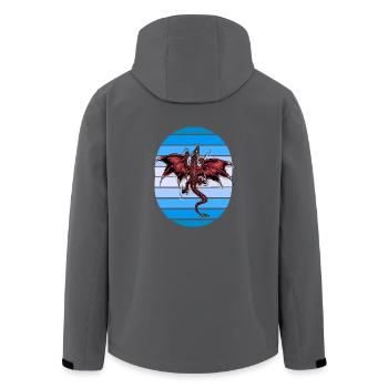 dragon mystique dragon - Veste softshell homme en polyester recyclé Stanley/Stella - noir - Dos - AI Model Male 185 light (185cm)