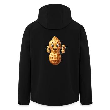 Peanut Family Peanuts Nut Nuts Kids Child - Men’s Recycled Softshell Jacket by Stanley/Stella - black - Back - AI Model Male 185 light (185cm)
