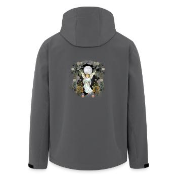 Angel spiritual fairy tale fairy tale character protector - Men’s Recycled Softshell Jacket by Stanley/Stella - black - Back - AI Model Male 185 light (185cm)