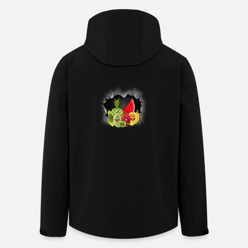 Exotic Fruit Fruit Fruit Vegetarian - Men’s Recycled Softshell Jacket by Stanley/Stella - black