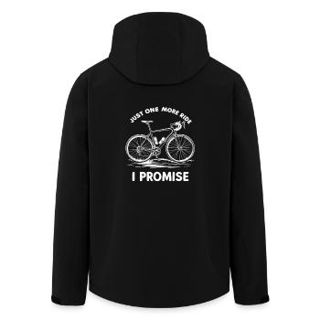 Just One More Ride I Promise Fahrrad Radfahrer - Recycelte Männer Softshell-Jacke von Stanley/Stella - Schwarz - Hinten - AI Model Male 185 light (185cm)