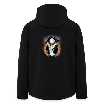 Spiritual Celestial Angel Protector Guardian Angel - Men’s Recycled Softshell Jacket by Stanley/Stella - black - Back - AI Model Male 185 light (185cm)