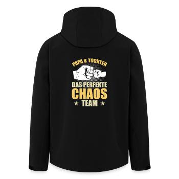 Dad daughter the perfect chaos team - Men’s Recycled Softshell Jacket by Stanley/Stella - black - Back - AI Model Male 185 light (185cm)