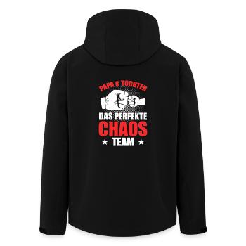 Dad daughter the perfect chaos team - Men’s Recycled Softshell Jacket by Stanley/Stella - black - Back - AI Model Male 185 light (185cm)