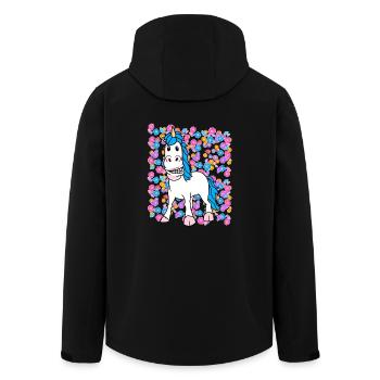 Enfants Enfant Licorne Licornes Bébé Bambins - Veste softshell homme en polyester recyclé Stanley/Stella - noir - Dos - AI Model Male 185 light (185cm)