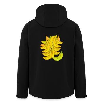 Banane Banane Fruit Fruit Exotique - Veste softshell homme en polyester recyclé Stanley/Stella - noir - Dos - AI Model Male 185 light (185cm)
