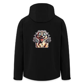 Meerkat - Men’s Recycled Softshell Jacket by Stanley/Stella - black - Back - AI Model Male 185 light (185cm)