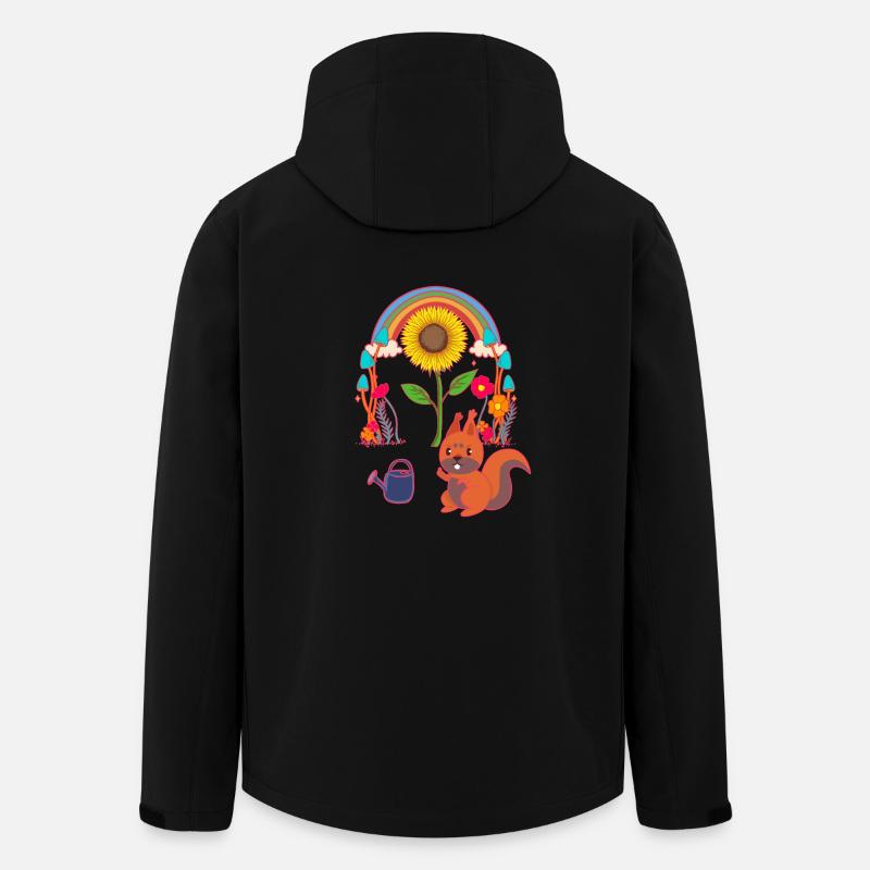Eichhörnchen Kind Kinder - Recycelte Männer Softshell-Jacke von Stanley/Stella - Schwarz