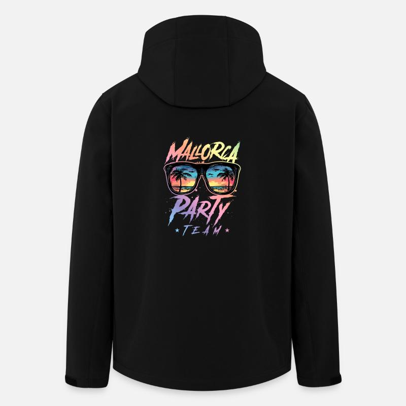 Mallorca Party Team Bunt - Men’s Recycled Softshell Jacket by Stanley/Stella - black