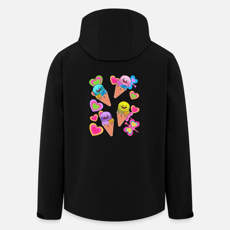 Cream Summer Child Children - Men’s Recycled Softshell Jacket by Stanley/Stella - black