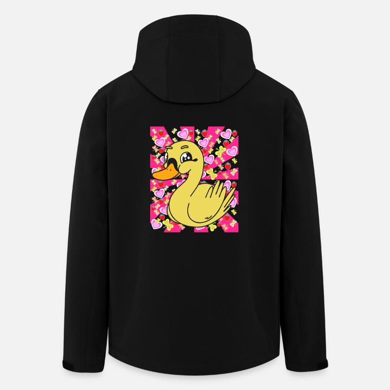 Canards Enfants Enfant Bébé Rétro - Veste softshell homme en polyester recyclé Stanley/Stella - noir