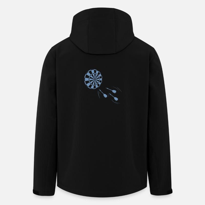 Fléchettes Dart Board - Veste softshell homme en polyester recyclé Stanley/Stella - noir