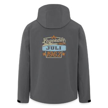 Geburtstag Legendär seit juli 1962 - Recycelte Männer Softshell-Jacke von Stanley/Stella - Schwarz - Hinten - AI Model Male 185 light (185cm)