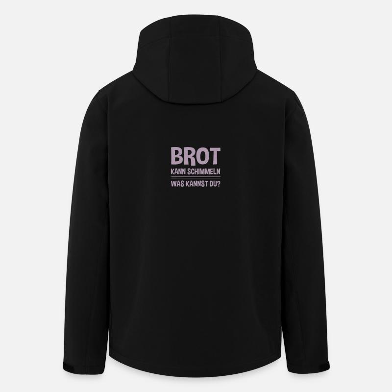 Brot kann schimmeln - Recycelte Männer Softshell-Jacke von Stanley/Stella - Schwarz
