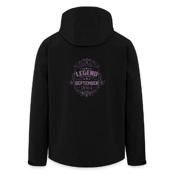 Une légende est née en septembre 2004 - Veste softshell homme en polyester recyclé Stanley/Stella - noir - Dos - AI Model Male 185 light (185cm)