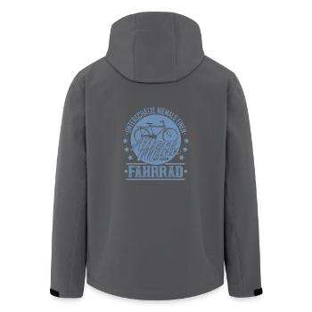 Unterschätze nie einen alten Mann mit einem - Recycelte Männer Softshell-Jacke von Stanley/Stella - Schwarz - Hinten - AI Model Male 185 light (185cm)